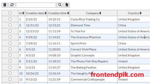 JSON To Excel-like Data Grid - jQuery Magictable